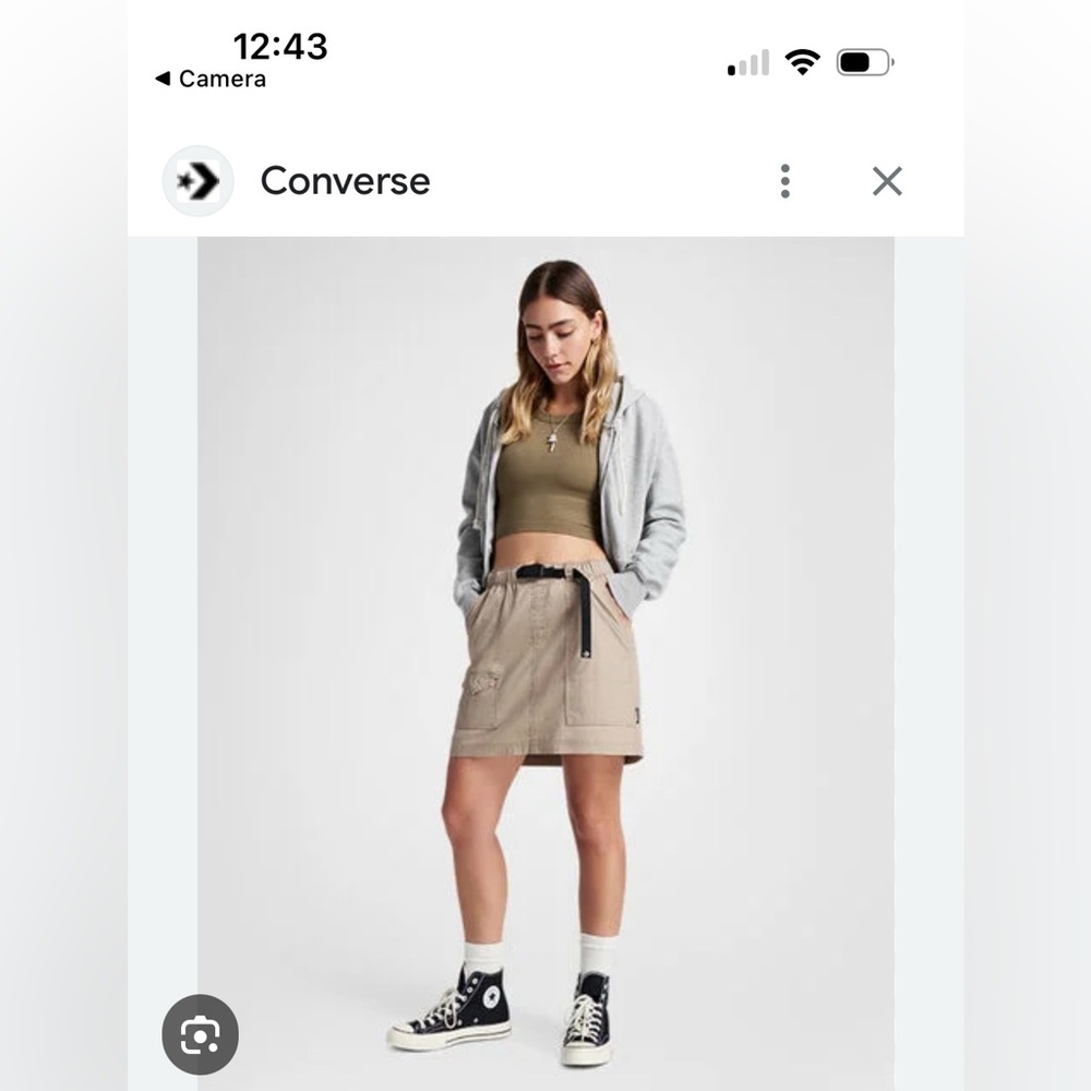 Women’s Tan Converse lightweight skirt